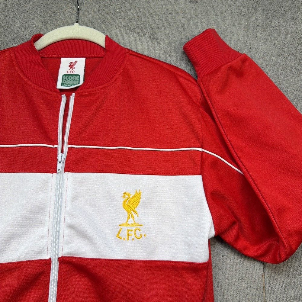 Liverpool FC Score Draw Retro Track Jacket Red Full Zip‎ Small